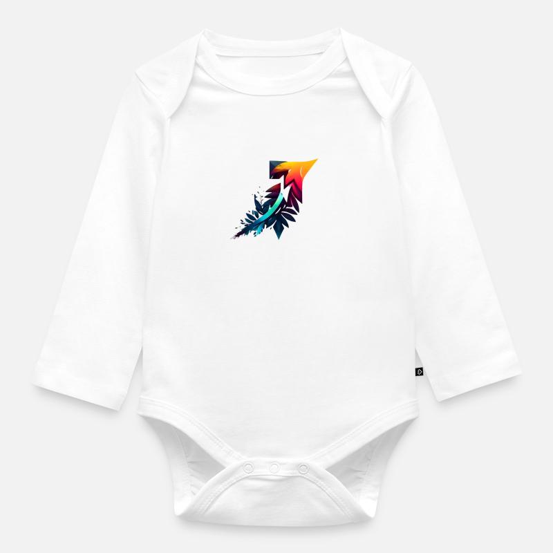Spring 1 - Organic Longsleeve Baby Bodysuit - white