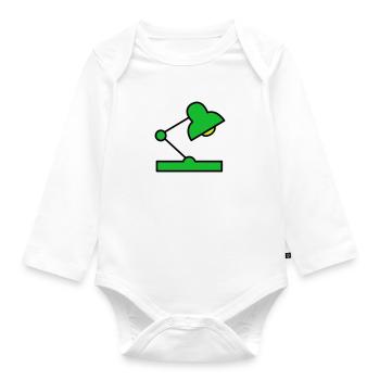 Desk lamp - Organic Longsleeve Baby Bodysuit - white - Front
