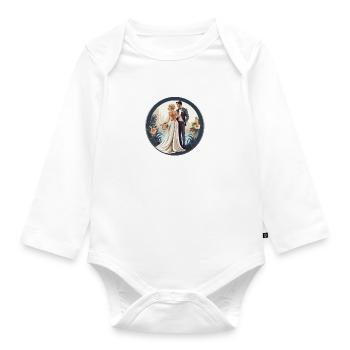 Ehepaar - Baby Bio-Langarm-Body - Weiß - Vorne