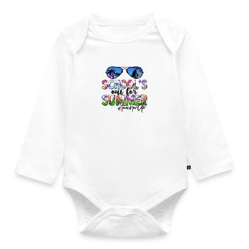 Abschlussfeier 2024 Abiturfeier - Baby Bio-Langarm-Body - Weiß - Vorne