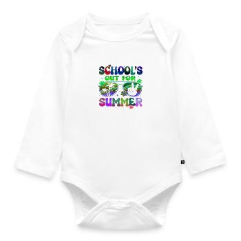 Abschlussfeier 2024 Abiturfeier - Baby Bio-Langarm-Body - Weiß - Vorne