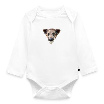 wild boar - Organic Longsleeve Baby Bodysuit - white - Front