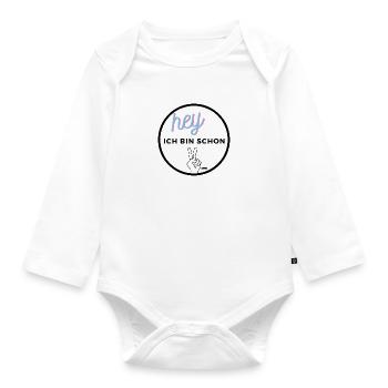 Hey ich bin schon ZWEI - Baby Bio-Langarm-Body - Weiß - Vorne
