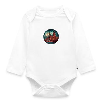 Türkische Architektur - Baby Bio-Langarm-Body - Weiß - Vorne