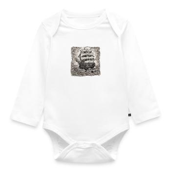 Schiff - Baby Bio-Langarm-Body - Weiß - Vorne