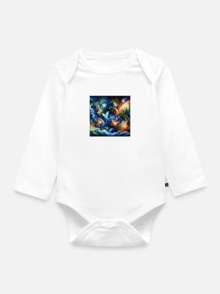 Natur-Inspirationen - Baby Bio-Langarm-Body - Weiß