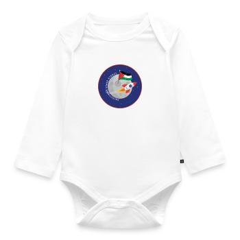 Palestinian Space Agency - Organic Longsleeve Baby Bodysuit - white - Front