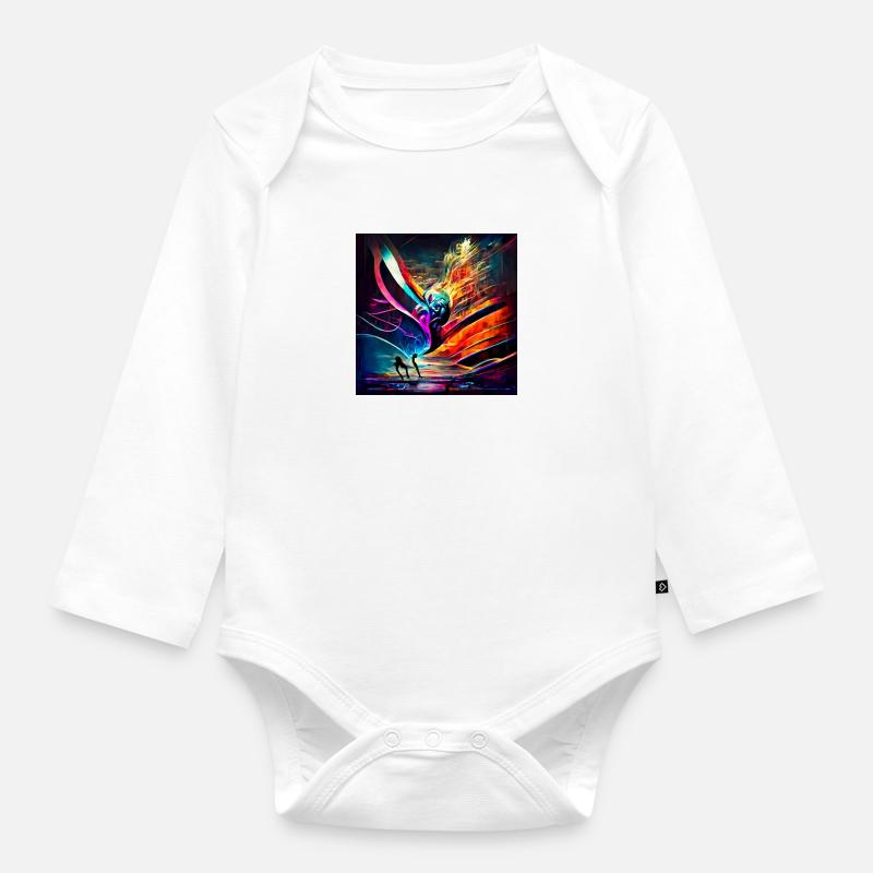 Conversion du son à l’image - Body Bébé bio manches longues - blanc