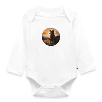 The Responsibility of Dog Ownership - Organic Longsleeve Baby Bodysuit - white - Front