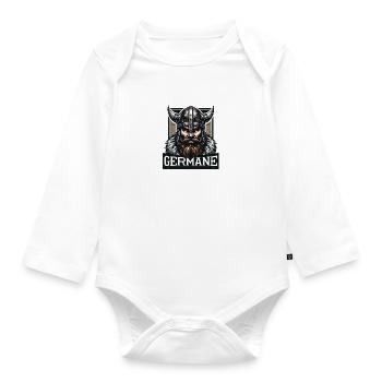 GERMANE - Organic Longsleeve Baby Bodysuit - white - Front