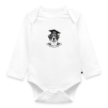 Abitur 2024 - Baby Bio-Langarm-Body - Weiß - Vorne
