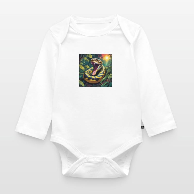 Serpent python Body Bébé bio manches longues