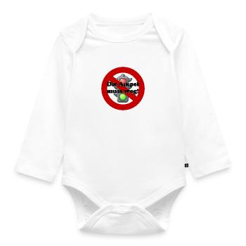 The traffic lights have to go - Organic Longsleeve Baby Bodysuit - white - Front