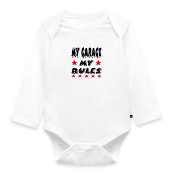Garage - Organic Longsleeve Baby Bodysuit - white - Front