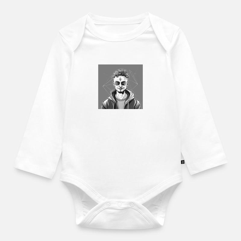 Ether Mastermind - Baby Bio-Langarm-Body - Weiß