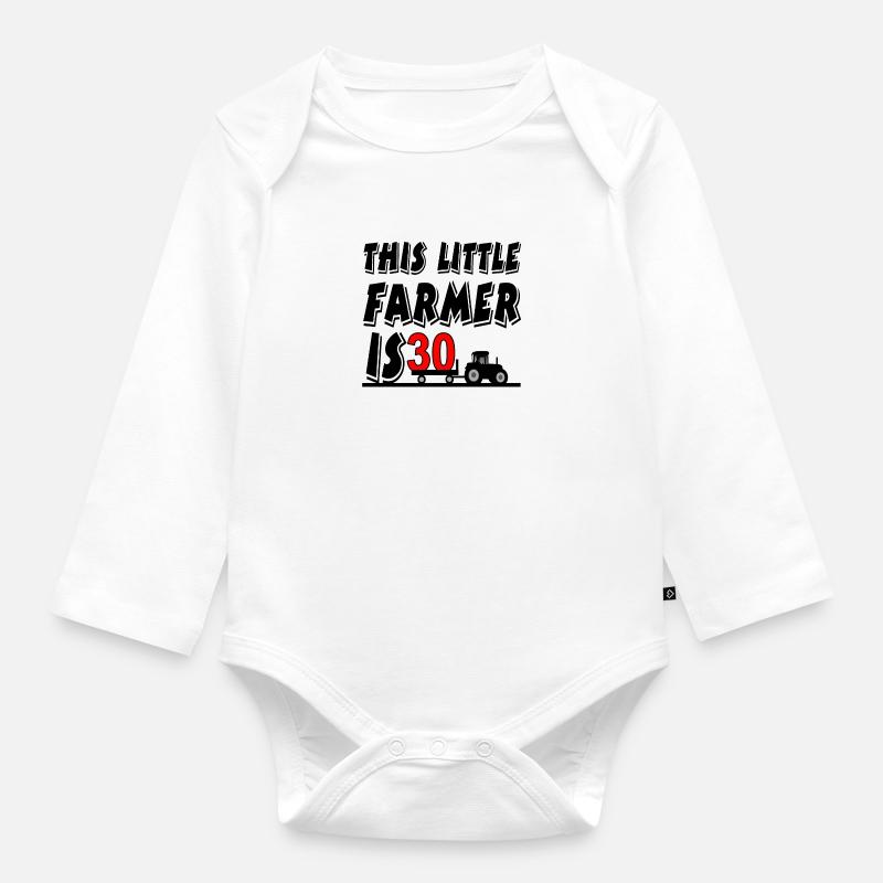 Bauer - Baby Bio-Langarm-Body - Weiß