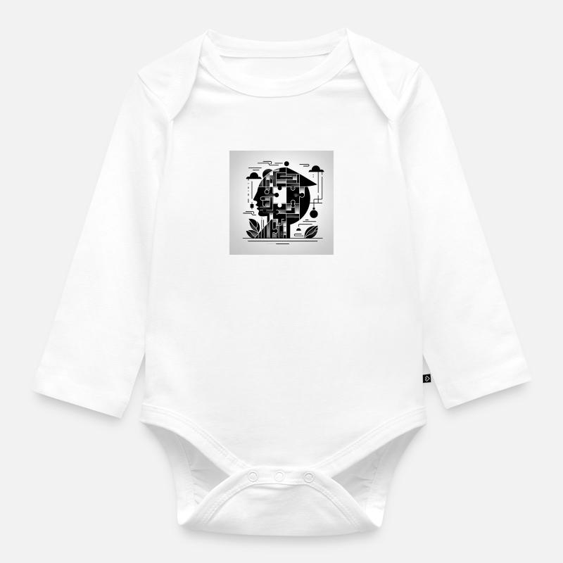 love - Body Bébé bio manches longues - blanc