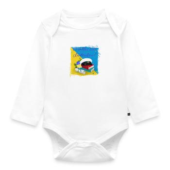 Abschlussfeier 2024 Abiturfeier - Baby Bio-Langarm-Body - Weiß - Vorne