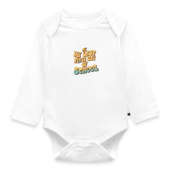 zurück in die Schule - Baby Bio-Langarm-Body - Weiß - Vorne