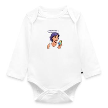 Siri Life Coach - Organic Longsleeve Baby Bodysuit - white - Front