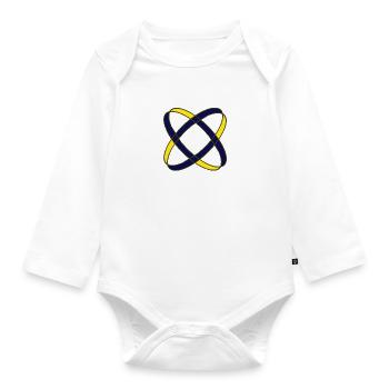 Zwei Ringe - Baby Bio-Langarm-Body - Weiß - Vorne