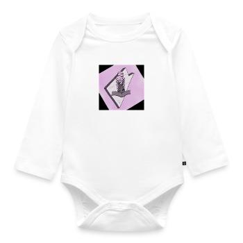 Fantasie Mädchen aus dem Buch - Baby Bio-Langarm-Body - Weiß - Vorne