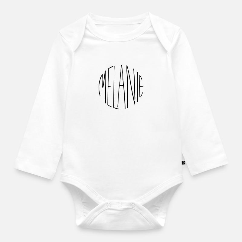 Melanie - Baby Bio-Langarm-Body - Weiß