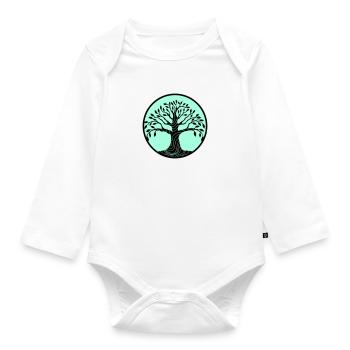 Arbre de vie - Body Bébé bio manches longues - blanc - Devant