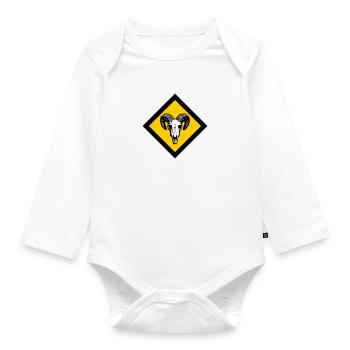 Gotland - Baby Bio-Langarm-Body - Weiß - Vorne
