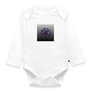 Alpha und Omega - Baby Bio-Langarm-Body - Weiß - Vorne