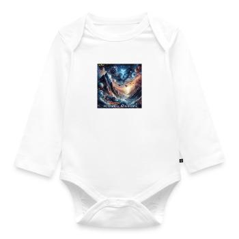 Be Fearless Be Limitless 3 - Organic Longsleeve Baby Bodysuit - white - Front