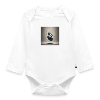 The threads of emotions - Organic Longsleeve Baby Bodysuit - white - Front