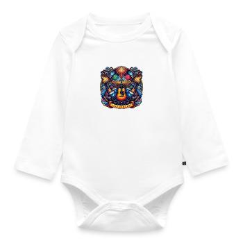 Live Concert Logo - Organic Longsleeve Baby Bodysuit - white - Front