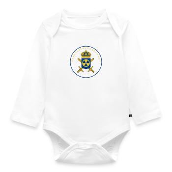 Das schwedische Atomwaffenprogramm - Baby Bio-Langarm-Body - Weiß - Vorne