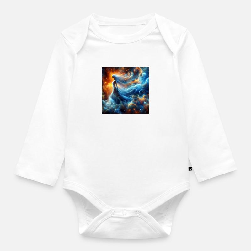 Femme Divine - Body Bébé bio manches longues - blanc