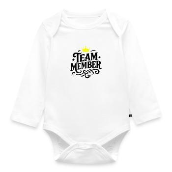 Team Member Group - Organic Longsleeve Baby Bodysuit - white - Front