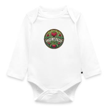 Liebe wächst - Baby Bio-Langarm-Body - Weiß - Vorne