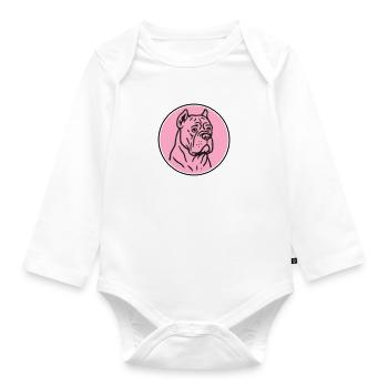 Mastif - Organic Longsleeve Baby Bodysuit - white - Front