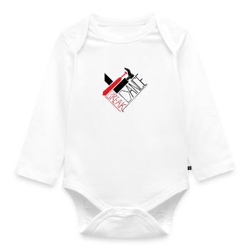 Break Dance - Baby Bio-Langarm-Body - Weiß - Vorne