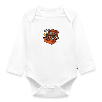 toolbox - Organic Longsleeve Baby Bodysuit - white - Front