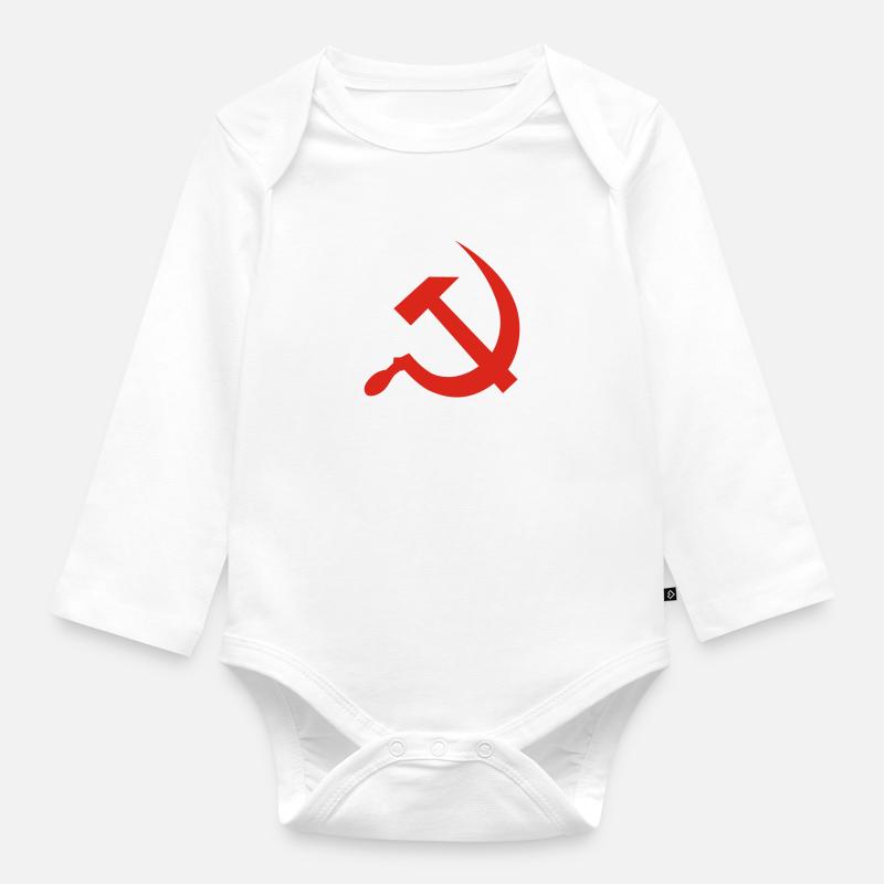 Hammer & Sickle - Body Bébé bio manches longues - blanc