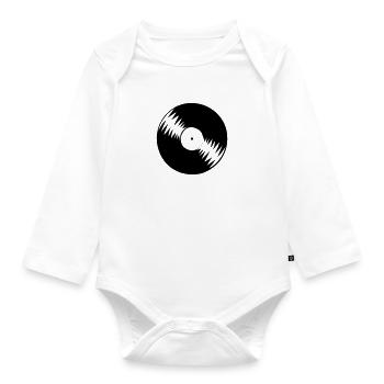 vinyl - Baby Bio-Langarm-Body - Weiß - Vorne