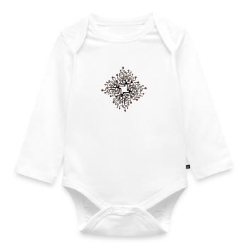 Netzwerk_2f - Baby Bio-Langarm-Body - Weiß - Vorne