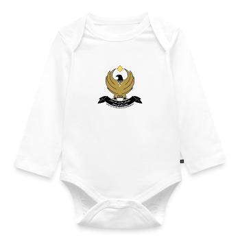 Iraqi Kurdistan Coat of Arms - Organic Longsleeve Baby Bodysuit - white - Front