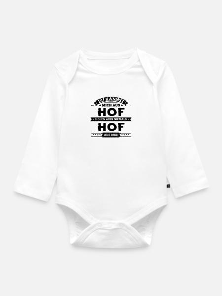 Mein Hof - Baby Bio-Langarm-Body - Weiß