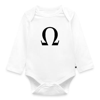 Omega - Baby Bio-Langarm-Body - Weiß - Vorne