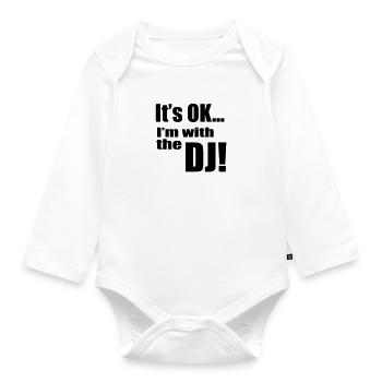 DJ - Baby Bio-Langarm-Body - Weiß - Vorne