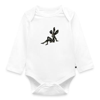 fée elfe - Body Bébé bio manches longues - blanc - Devant