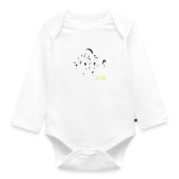 paragliding ...get high! - Baby Bio-Langarm-Body - Weiß - Vorne