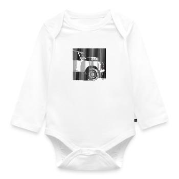 defender - Organic Longsleeve Baby Bodysuit - white - Front